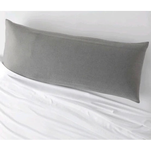 Room essentials body pillow cover quilted grey