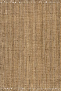 9’ 4” x 12’ 8” Natural Chunky Jute Tasseled Area Rug