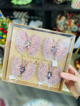 Load image into Gallery viewer, MacKenzie-Childs Pink Butterfly Napkin Rings (set of 4)