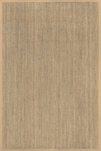 9' x 12' Beige Seagrass with Border Area Rug