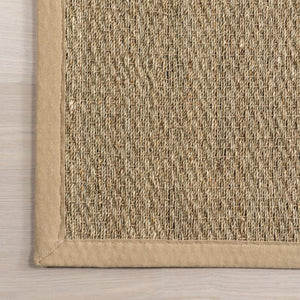 9' x 12' Beige Seagrass with Border Area Rug