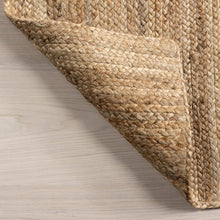 Load image into Gallery viewer, 9’4” x 11’9” Natural Jute Braided Area Rug