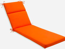 Load image into Gallery viewer, Pillow Perfect Indoor/Outdoor Sundeck Chaise Lounge Cushion, Orange