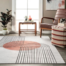 Load image into Gallery viewer, 9&#39; x 12&#39; Burnt Orange Carlotta Washable Desert Sunset Area Rug