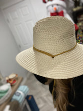 Load image into Gallery viewer, Men's Lifeguard Straw Hat - Goodfellow &amp; Co™ Cream L/XL: Woven Panama, Reinforced Stitching