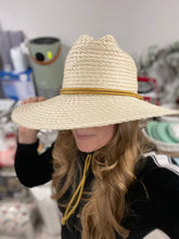 Load image into Gallery viewer, Men's Lifeguard Straw Hat - Goodfellow &amp; Co™ Cream L/XL: Woven Panama, Reinforced Stitching