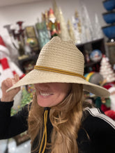 Load image into Gallery viewer, Men's Lifeguard Straw Hat - Goodfellow &amp; Co™ Cream L/XL: Woven Panama, Reinforced Stitching