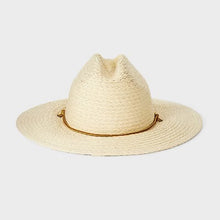 Load image into Gallery viewer, Men's Lifeguard Straw Hat - Goodfellow &amp; Co™ Cream L/XL: Woven Panama, Reinforced Stitching