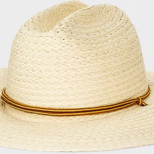 Load image into Gallery viewer, Men's Lifeguard Straw Hat - Goodfellow &amp; Co™ Cream L/XL: Woven Panama, Reinforced Stitching