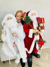 Load image into Gallery viewer, 36" Santa Figurine - WHITE