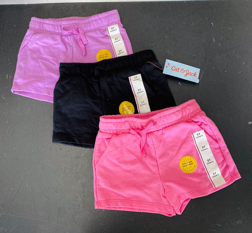 Cat & Jack Size 3T Pull Up Shorts (Set of 3)