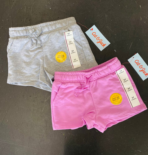 Cat & Jack Size 2T Pull Up Shorts (Set of 2)