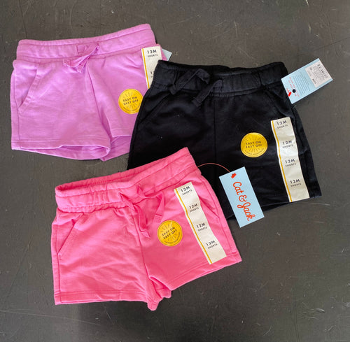 Cat & Jack Size 12 M Pull Up Shorts (Set of 3)