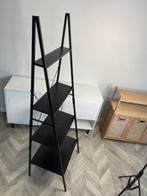 Load image into Gallery viewer, *71” Black Closetmaid Ladder Bookshelf