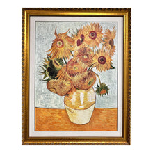 Load image into Gallery viewer, La Pastiche Sunflowers by Vincent Van Gogh Hand Painted Oil on Canvas with Versailles Gold Frame