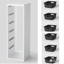 Load image into Gallery viewer, Tall Sliding Bin Cube With 6 Sliding Felt Bins - Brightroom™