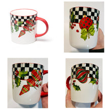 Load image into Gallery viewer, MacKenzie-Childs Deck the Halls Mugs (Set of 4)