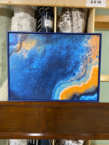 Abstract Marble Framed Art 40”