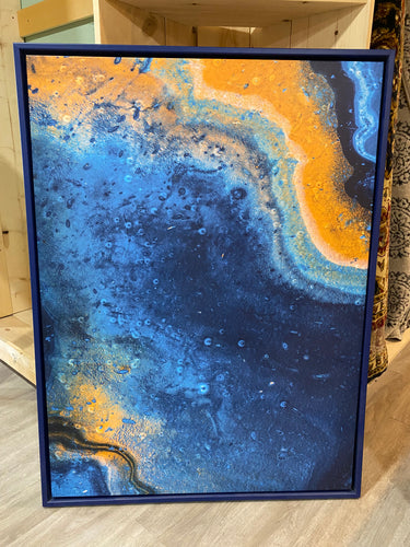 Abstract Marble Framed Art 40”
