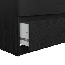 Load image into Gallery viewer, 6 Drawer Naia Double dresser, Black Grain