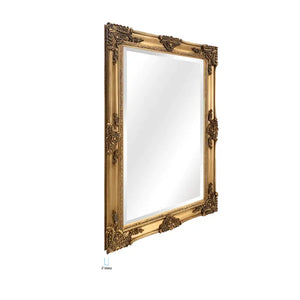 4 FT Mayfair Wall Mirror, Gold