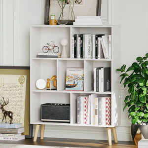 Jaen Bookcase, 7 SHELF / White