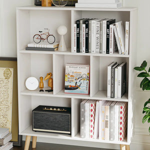 Jaen Bookcase, 7 SHELF / White