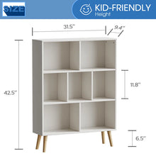 Load image into Gallery viewer, Jaen Bookcase, 7 SHELF / White