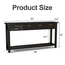 Load image into Gallery viewer, 60" Console Table With 4 Drawers
