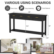 Load image into Gallery viewer, 60" Console Table With 4 Drawers
