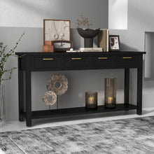 Load image into Gallery viewer, 60" Console Table With 4 Drawers