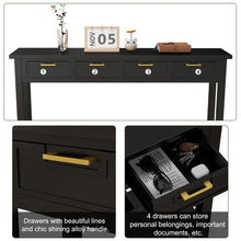 Load image into Gallery viewer, 60" Console Table With 4 Drawers