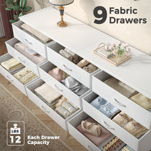 Load image into Gallery viewer, 63&quot; Janne Modern Dresser, Chest of Drawers, 9 Drawer Dresser, Dressers TV Stand for 55, 65, 70 Inch TV, Long Dresser, Large Dresser, TV Console with Drawers