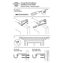 Load image into Gallery viewer, Jewett Exclusive Home Vine 1&quot; Curtain Rod and Coordinating Finial Set, Adjustable