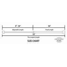 Load image into Gallery viewer, Jewett Exclusive Home Vine 1&quot; Curtain Rod and Coordinating Finial Set, Adjustable