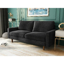 Load image into Gallery viewer, 70&quot; 3-Seater Square Arm Sofa