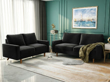 Load image into Gallery viewer, 70&quot; 3-Seater Square Arm Sofa