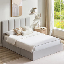 Load image into Gallery viewer, Juanetta Hydraulic Lift Up Storage Upholstered Platform Bed KING