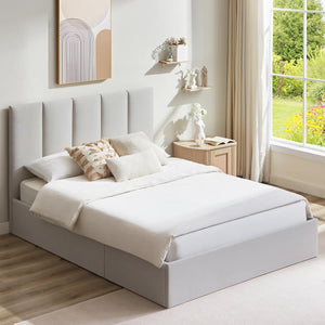 Juanetta Hydraulic Lift Up Storage Upholstered Platform Bed KING