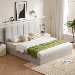 Juanetta Hydraulic Lift Up Storage Upholstered Platform Bed KING