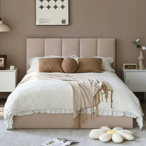Juanetta Hydraulic Lift Up Storage Upholstered Platform Bed KING