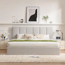 Load image into Gallery viewer, Juanetta Hydraulic Lift Up Storage Upholstered Platform Bed KING