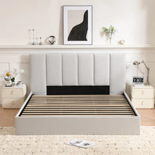 Load image into Gallery viewer, Juanetta Hydraulic Lift Up Storage Upholstered Platform Bed KING