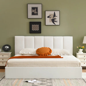 Juanetta Hydraulic Lift Up Storage Upholstered Platform Bed KING
