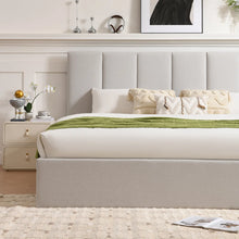 Load image into Gallery viewer, Juanetta Hydraulic Lift Up Storage Upholstered Platform Bed KING