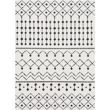 Load image into Gallery viewer, 4'3" X 5'11" Junious Geometric Black/Charcoal/White Area Rug