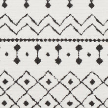 Load image into Gallery viewer, 4'3" X 5'11" Junious Geometric Black/Charcoal/White Area Rug