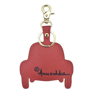 Painted Leather Bag Charm