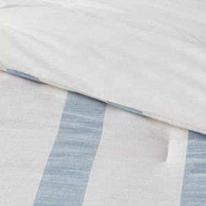 Queen/Full 3pc Traditional Stripe Comforter & Sham Set Blue - Threshold™