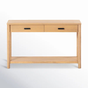 Kaplan Wood 2 Drawer Console Table, Natural